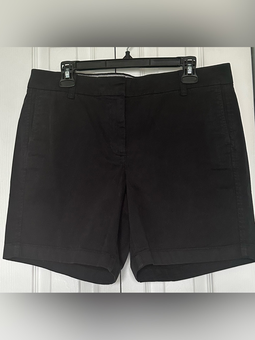 J.Crew 7" Black Heritage Chino Shorts. Size 12.